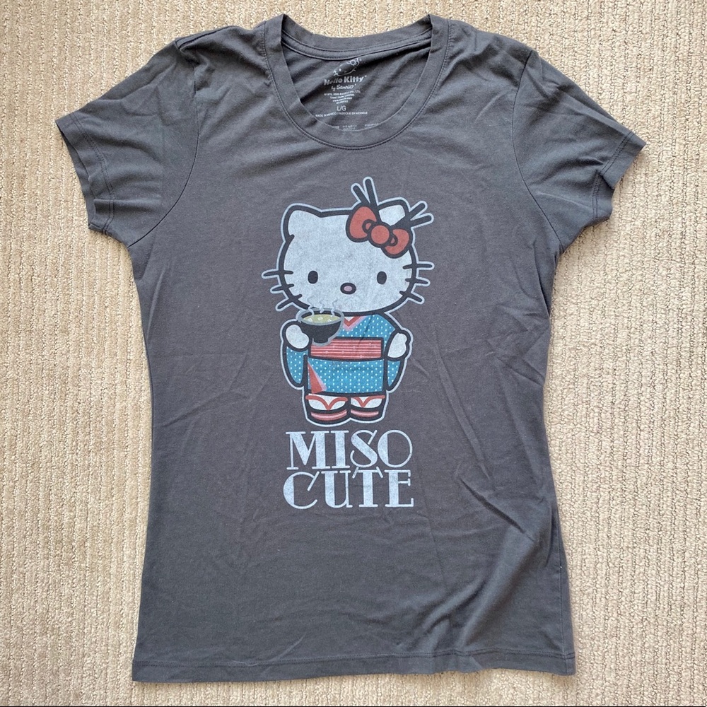 Graphic Tee - Hello Kitty Miso Cute Tshirt